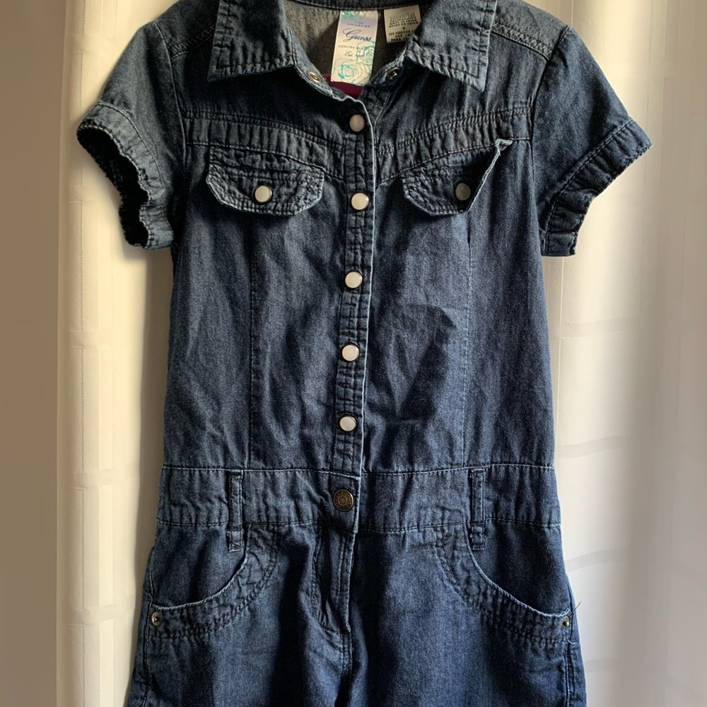 Guess girls romper. Denim size 6. Shorts